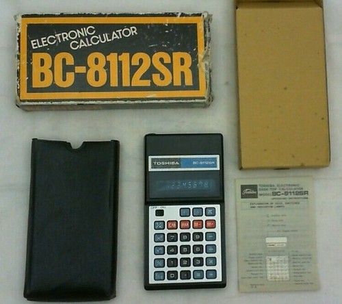 Calcolatrice vintage toshiba - vintage,